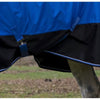 Equitheme Tyrex 300 g Outdoor Rug Standard Neck Blue/Black - Horse Rug