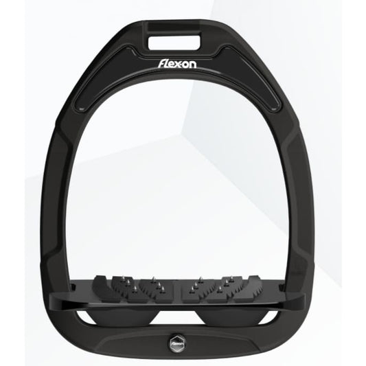 Boomerang Equestrian - Flex On Composite Stirrups Black Frame/Black Tread/Black Springs Adult
