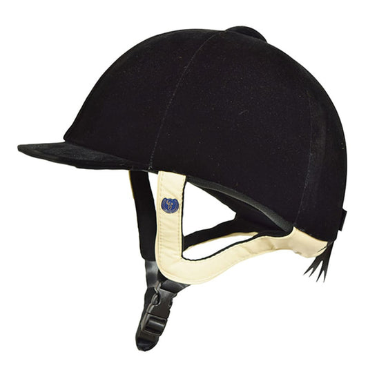 Boomerang Equestrian - Gatehouse Jeunesse Velvet Riding Hat Black