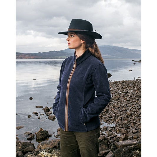 Boomerang Equestrian - Hoggs Of Fife Ladies Stenton Fleece Jacket Navy