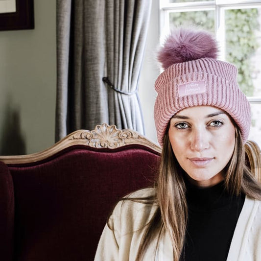 Boomerang Equestrian - Kentucky Beanie Pom Pom Old Rose