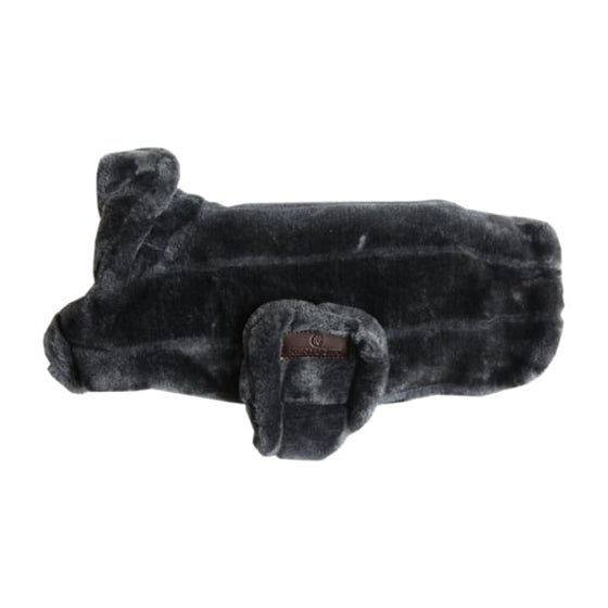 Kentucky Dog Coat Fake Fur Grey - Dog Coat