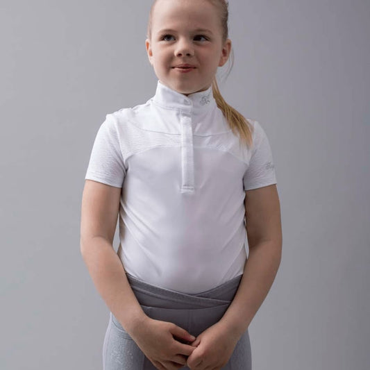 Boomerang Equestrian - KL Girl's Competition Shirt Otilie White
