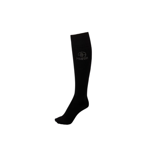 Pikeur Ladies Knee Socks With Rhinestones Black - Socks
