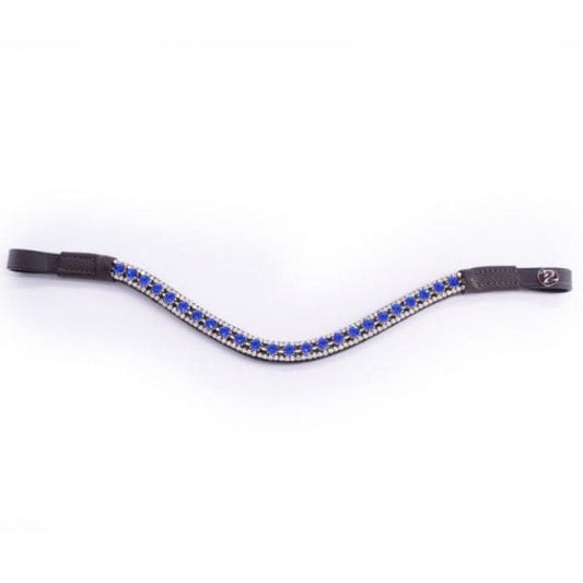Boomerang Equestrian - Pimlico Blueberry Browband Black