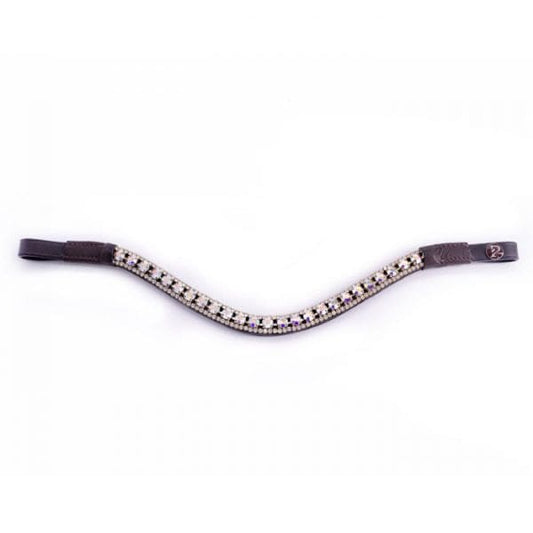 Boomerang Equestrian - Pimlico Cotton Candy Browband Black