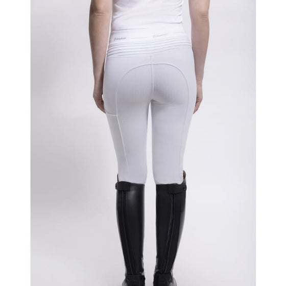 Samshield Ladies Full Seat Fleece Lined Riding Tights Alpha White - Riding Tight