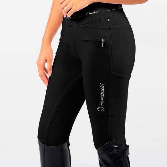 Boomerang Equestrian - Samshield Ladies Knee Grip Riding Tight Alpha Black/Tone