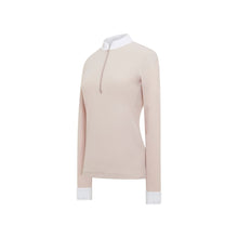  Samshield Ladies Long Sleeved Competition Shirt Aloise Powder Pink Crystal Fabric Rose - Competition Shirt