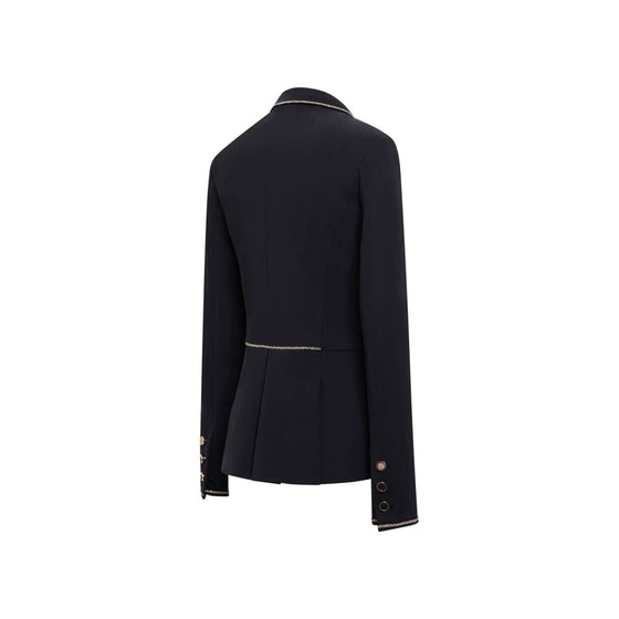 Samshield Ladies Victorine Crystal Fabric Competition Jacket Navy/Rose Gold - Competition Jacket