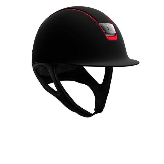 Samshield Standard Shadowmatt Helmet Black With Ferrari Red Trim - M - Helmet