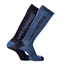  Schockemohle Unisex Training Socks Dark Blue/Asphalt/Jeans - DARKBLUE / 42-46 - Socks
