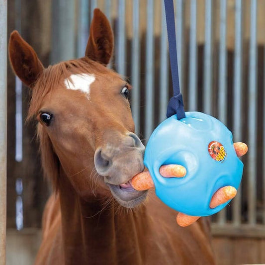 Boomerang Equestrian - Shires Carrot Ball Blue