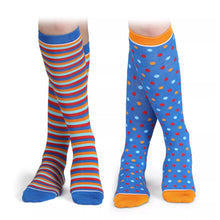  Shires Polka/Stripe Socks Pack of 2 - Apparel & Accessories