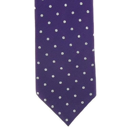 Boomerang Equestrian - Show Tie Adult Purple & Silver