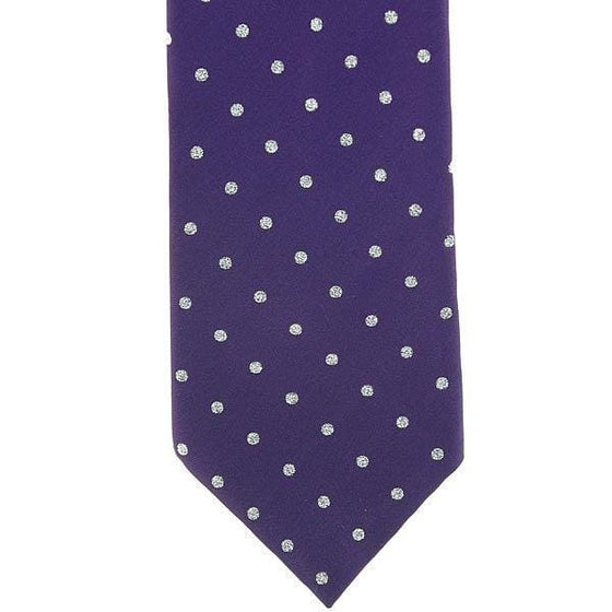 Show Tie Adult Purple & Silver - Ties