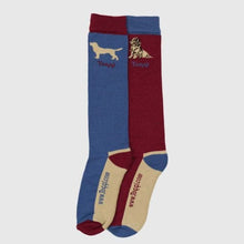 Toggi Men’s Socks - Dogs - Pack of Two - UK 7 - 11 / RED/BLUE - Socks